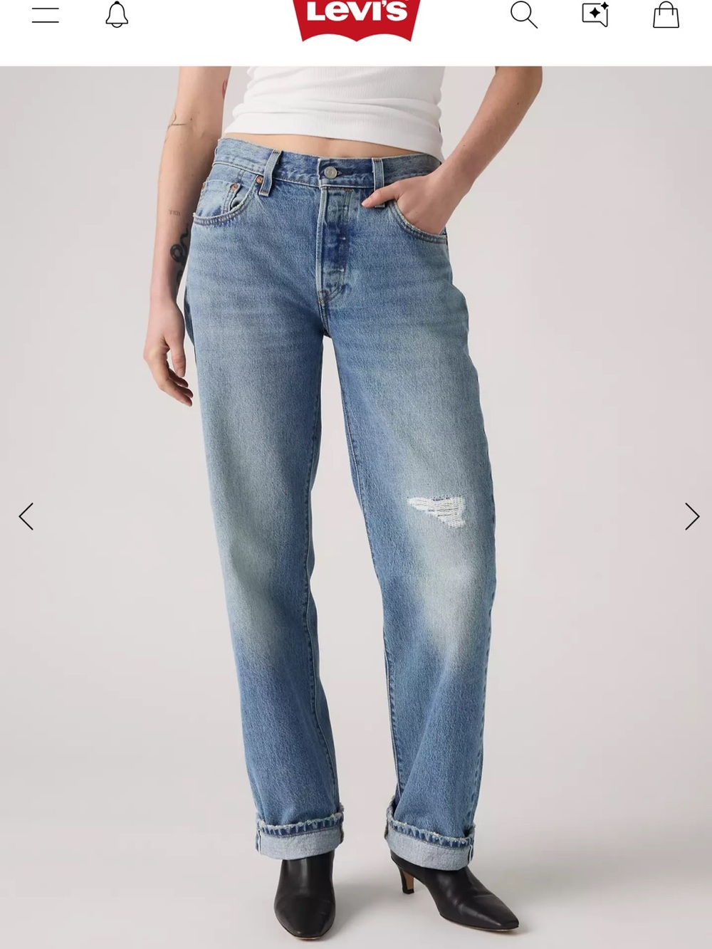 Levi's Straight-Leg Jeans - Light Blue Wash
